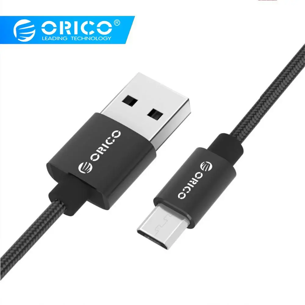 ORICO нейлоновый USB A кабель Micro для Xiaomi Huawei SamSung Meizu Letv Дата синхронизации зарядный 1