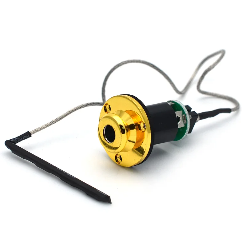 

1Set Ukulele Piezo Pickup Under Saddle Output End Pin Jack for UK Guitar