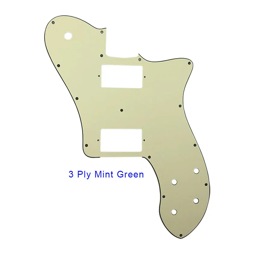 3 ply Mint green Pleroo гитарные части накладки для нас Fender '72 Tele Deluxe Переиздание гитары с PAF хамбакер Замена Telecaster гитары - Цвет: 3 ply Mint green