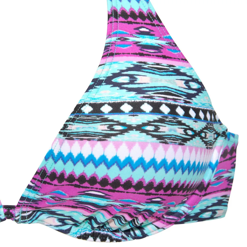 Женский купальник бикини из двух предметов с цветочным принтом 2019 | Женская