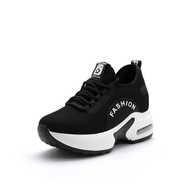 Брендовые новые осенние женские модные Сникеры на платформе легкие дышащие