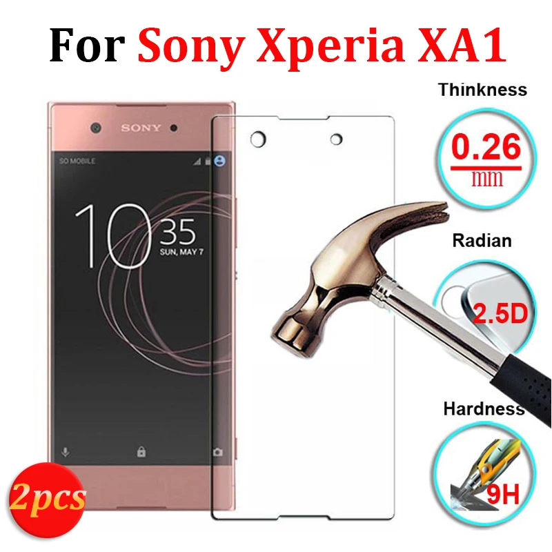 2 шт. для Sony Xperia XA1 XA 1 закаленное стекло защиты экрана 9 H Защитная пленка Защитный