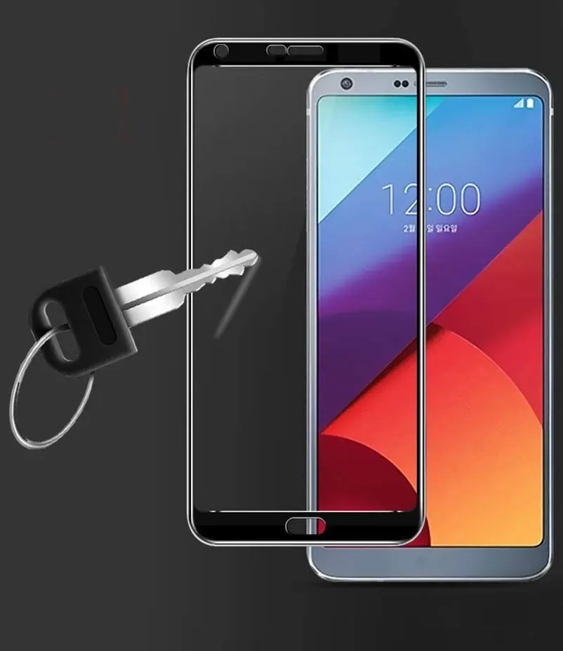 Закаленное стекло 9H с полным покрытием Защита экрана для LG V30 Plus + G5 K10 2016 2017 G7 ThinQ G6