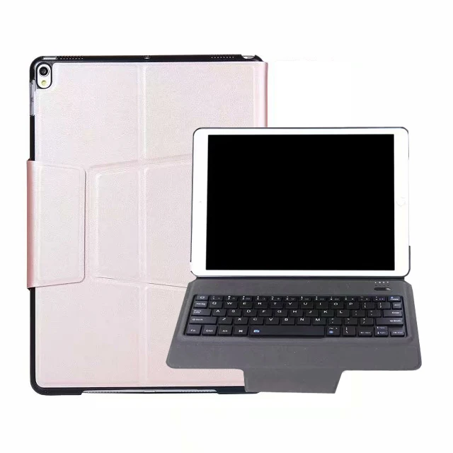 rose gold Ультратонкий чехол-клавиатура для Apple iPad Air 3 10,5 A2152 A2153 A2154 A2123 смарт-чехол из полиуретановой кожи тонкая bluetooth-клавиатура - Color: rose gold