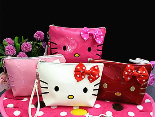 Новая сумочка Hello kitty Макияж сумка клатч чехол yey-228 | Багаж и сумки