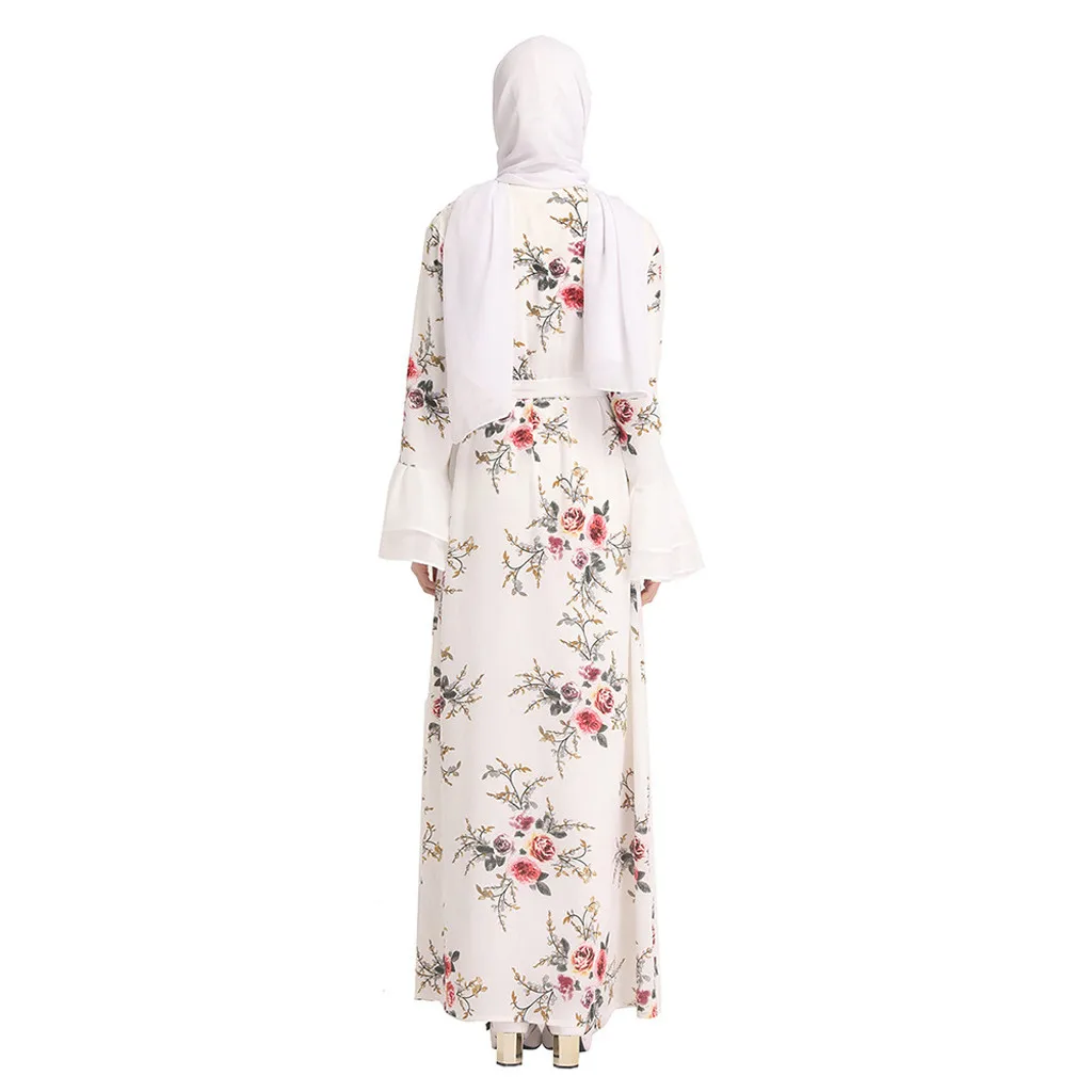 Длинное платье abaya повседневное мусульманское для женщин горячая Распродажа