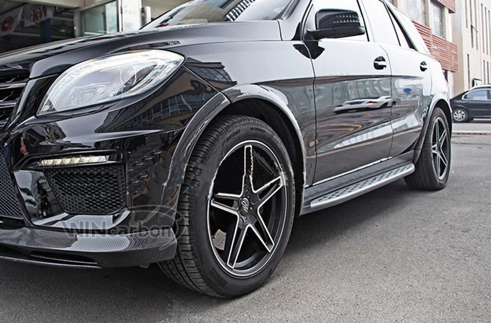 Настоящее arbon волокна поверхности арок 12 шт./компл. для Benz W166 ML63 2014UP