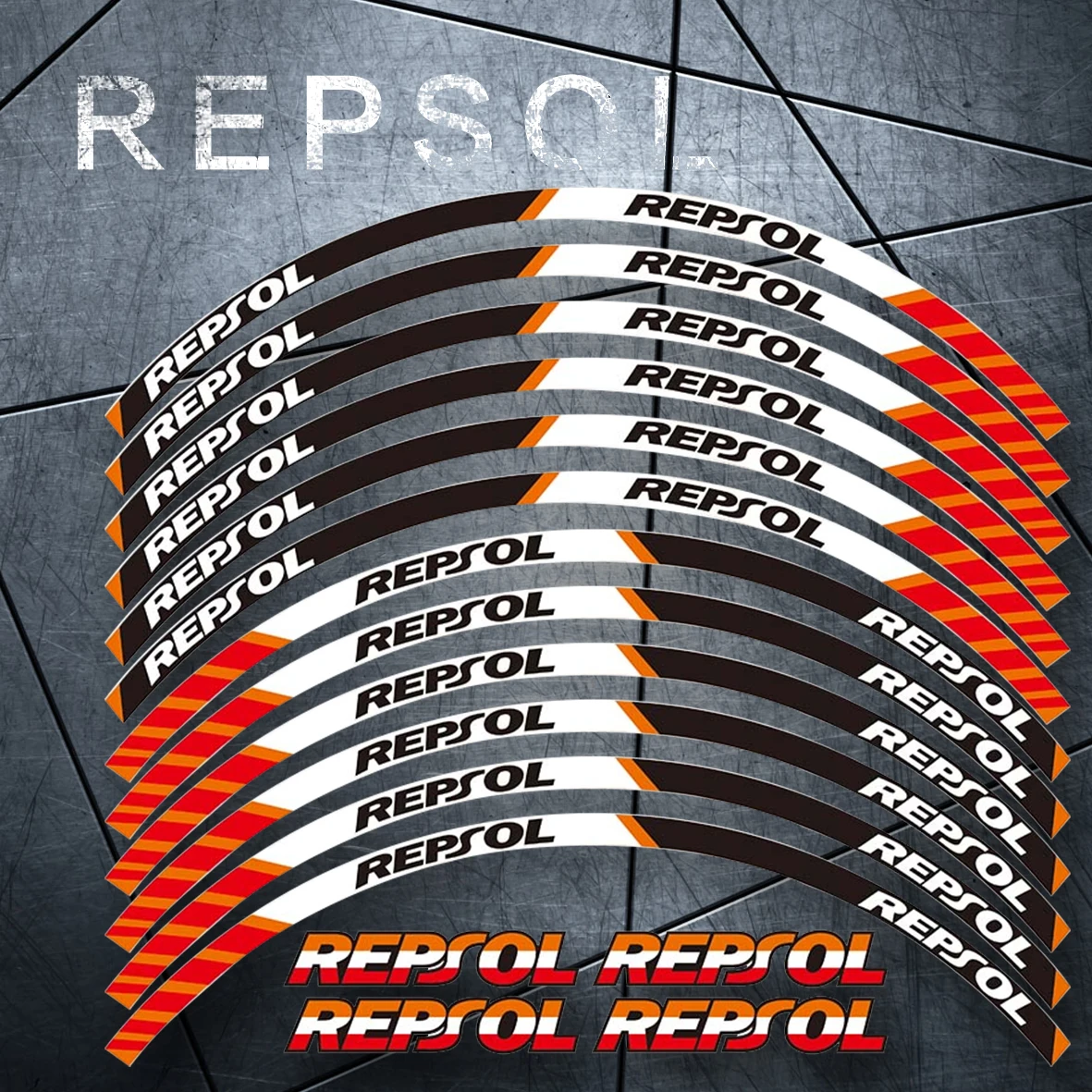 Наклейки на колеса с толстыми краями 12 шт. для HONDA REPSOL HRC CBR250RR CBR400RR CBR600RR