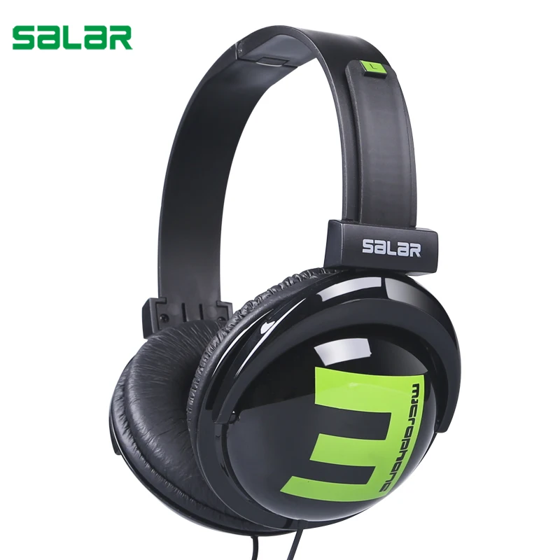 Salar большой е Портативный Over Ear оголовье проводные наушники игровая гарнитура