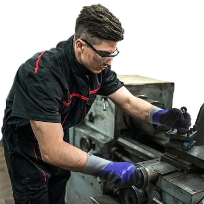 

1Pair Rubber Gloves Wear-resistant Work Gloves Waterproof Oilproof Deodorize Mechanic Fishing Assembly Factory Protective Gloves