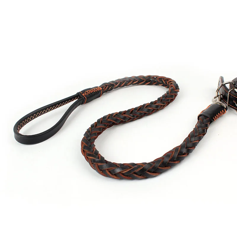 95 см Высокое качество Натуральная кожа Большой собачий поводок ошейник для