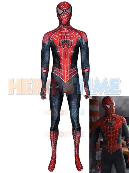 Вдали от дома Райми Спайдермен косплей костюм черный PS4 Insomniac Человек паук лайкра