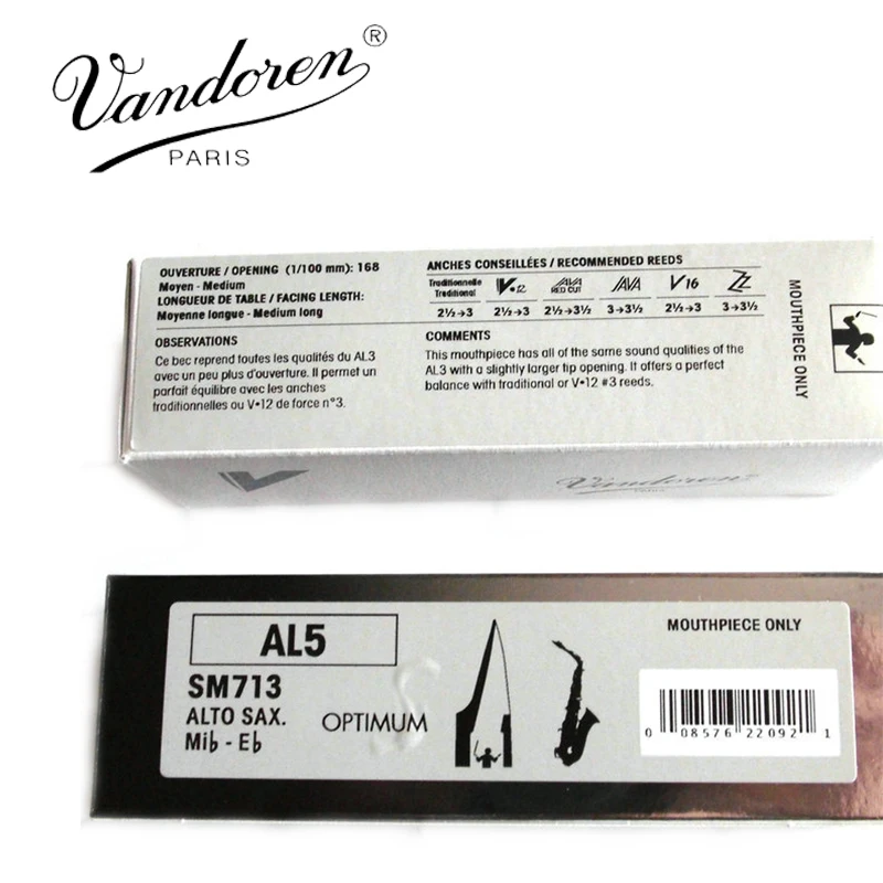 Французский мундштук для альт-саксофона Vandoren SM713 AL5 оптимальной сериимундштук для альт-саксофона Mib-Eb (art.: 7a2d28a86) - 7a2d28a86