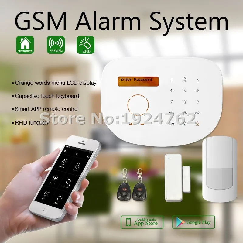 GS-S2G Wireless GSM Alarm Casa Home Security Sensor Detector Support iOS / Android APP Work with IP Camera Free Shipping | Безопасность