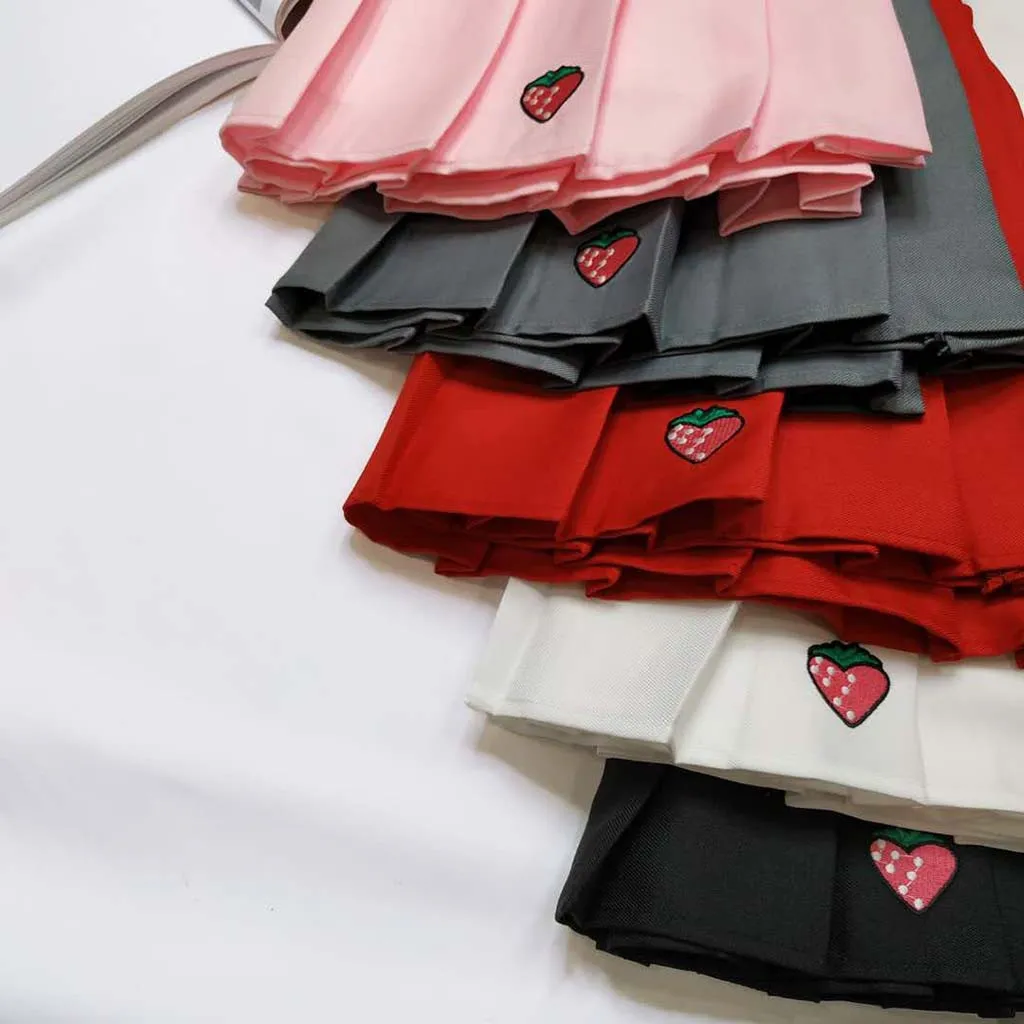 Женская плиссированная юбка школьная форма однотонные женские мини юбки с