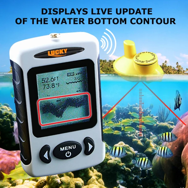 FFW 718 lucky беспроводной эхолот для рыбалки fish finder fishfinder эхолоты эхолот|led signboard|led panel