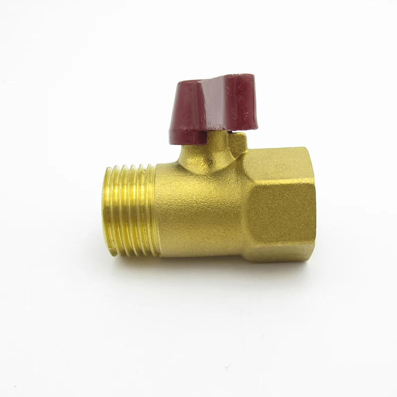 1/2 &quotBSP Male x 1/2&quot BSP Female Thread двухсторонний латунный шаровой клапан с короткой