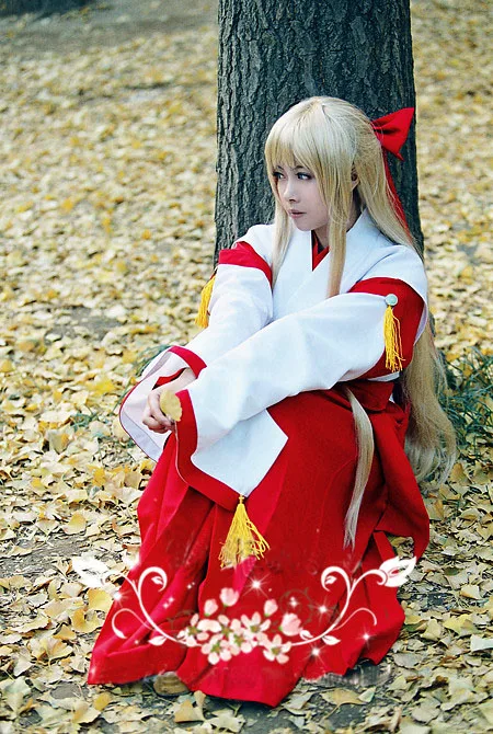 Kannazuki No Miko Kurusugawa Himeko одежда для косплея Кимоно костюмы на заказ Бесплатная