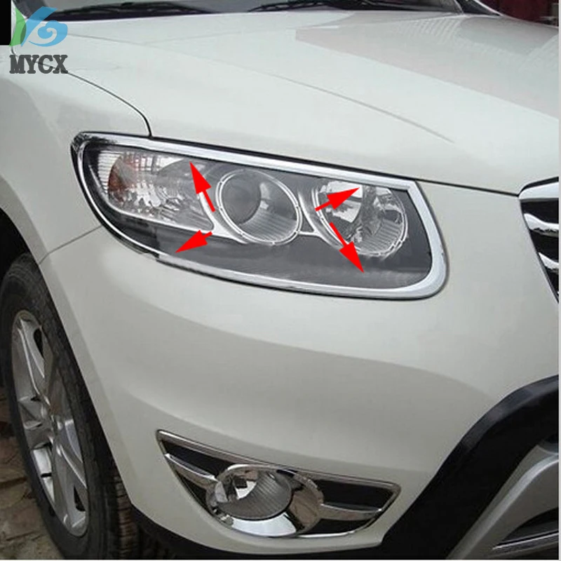 

2 шт., хромированные передние фасветильник для HYUNDAI Santa Fe 2008 2009 2010 2011 2012