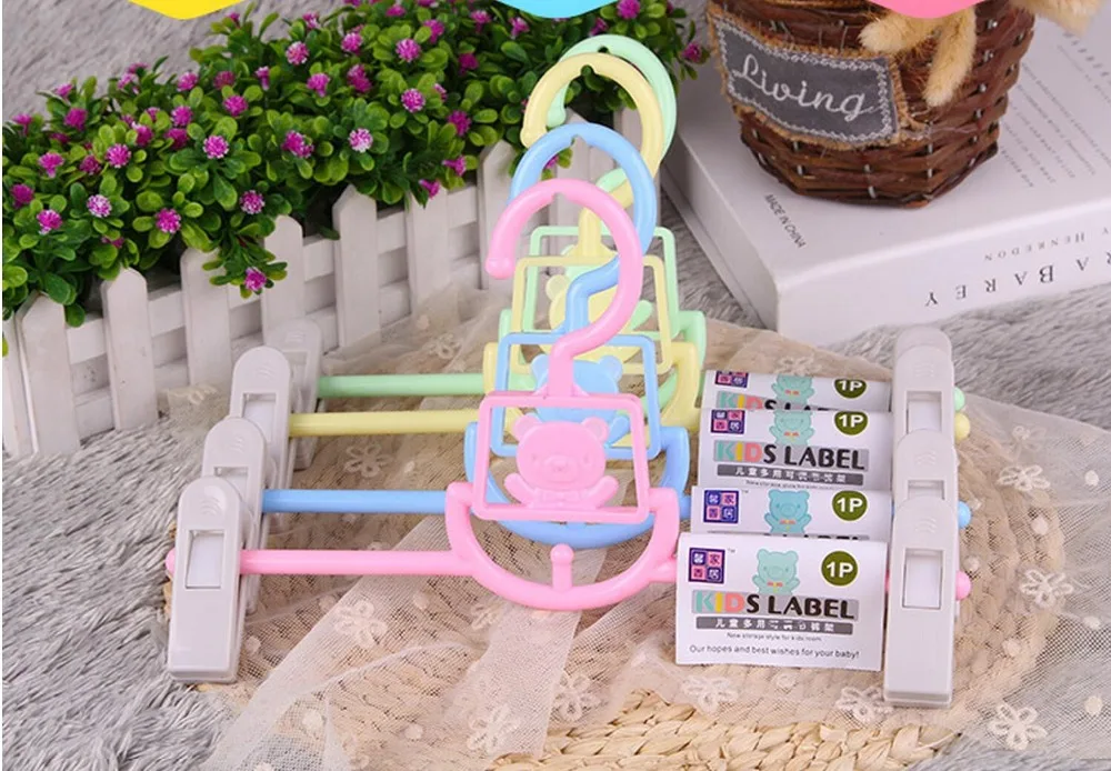 5 шт./лот 27 см детская вешалка для брюк одежды мультяшный Многофункциональный