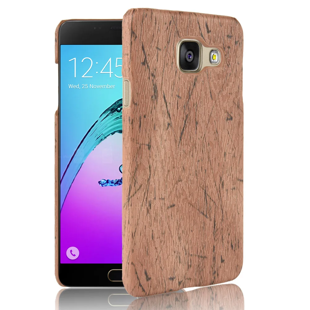 Чехол для Samsung Galaxy A3 2016 чехол 4 7 дюйма из искусственной кожи с текстурой древесины