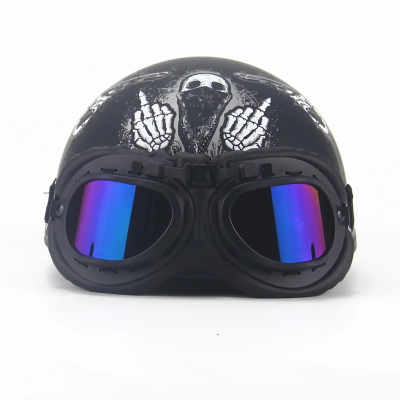 Винтажный шлем для скутера jet moto rcycle helmetretro с открытым лицом мотоциклетный