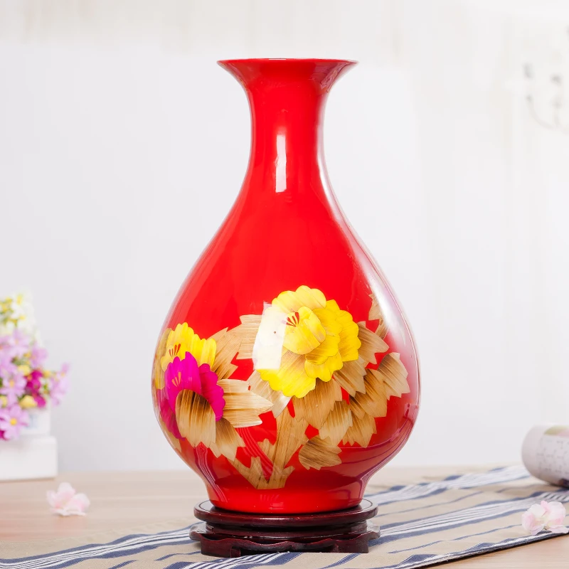 Современная керамическая ваза Jingdezhen из пшеничной соломы рождественские подарки