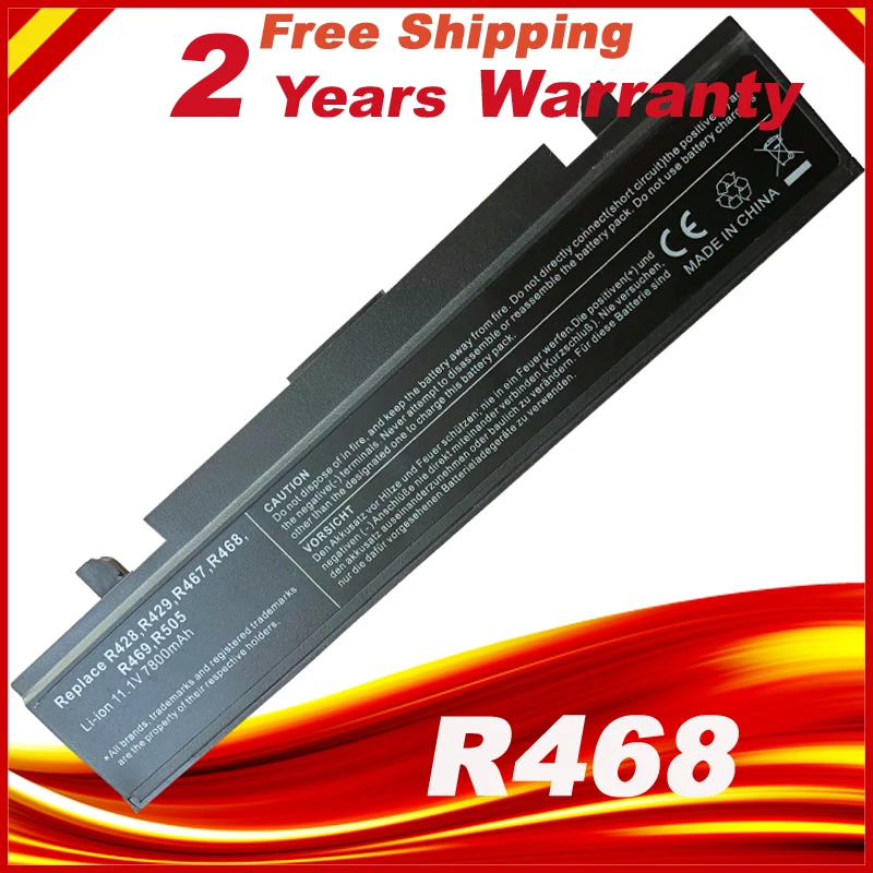 9 ячеек 7800mAh AA PB9NC6B Аккумулятор для ноутбука SAMSUNG R530 R528 R428 R429 R430 R467 R468 R478 PB9NC6W