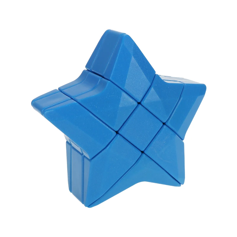 Blue 3*3*3 Звезда куб синий/красный/желтый головоломка Cubo Magico развивающая игрушка для детей подарок скоростной куб - Цвет: Blue