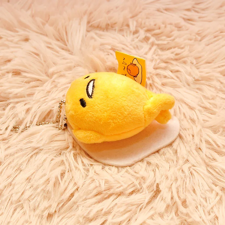 Цвет: желтый Мультфильм Gudetama кукла-подвеска Мини мягкая игрушка вручение украшения ленивое яйцо кукла для детей Gif t s - Цвет: Цвет: желтый