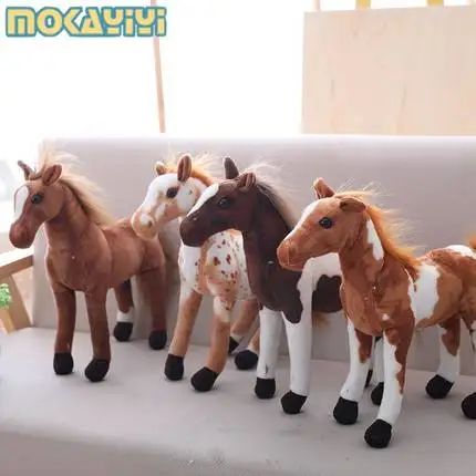 Милый большой размер имитация пота кровная лошадь кукла плюшевая игрушка ткань