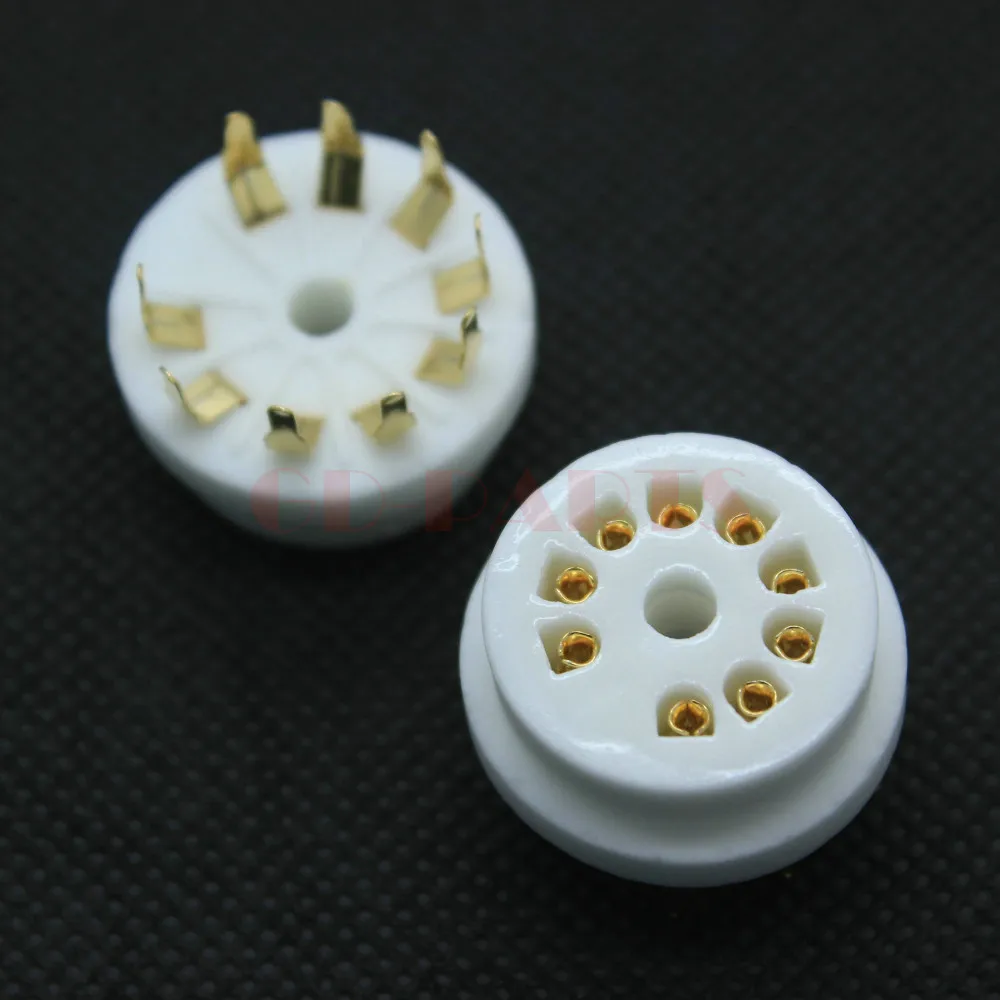 GD PARTS позолоченная 9pin B9A керамическая трубка основание клапана для 12AX7 ECC83 6DJ8 5670 6922