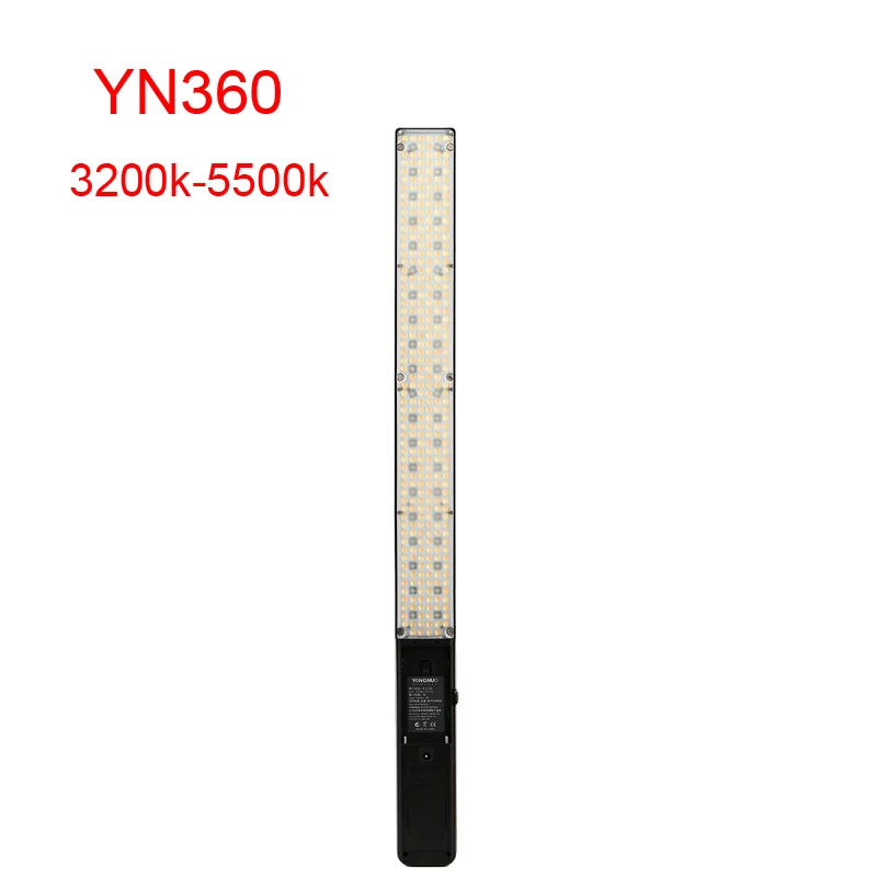 5600 К YONGNUO YN360II YN360 II Светодиодный светильник для видеосъемки, ручная палочка для льда, фотовспышка, двухцветная, 3200 k-5500 k, с RGB, светодиодный, с помощью приложения для телефона - Цвет: 5600 К