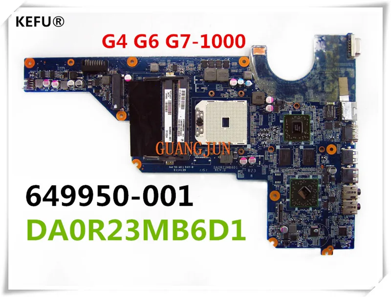 Материнская плата KEFU для ноутбука HP G4 G6 649950 001 DA0R23MB6D1 100% протестирована Бесплатная