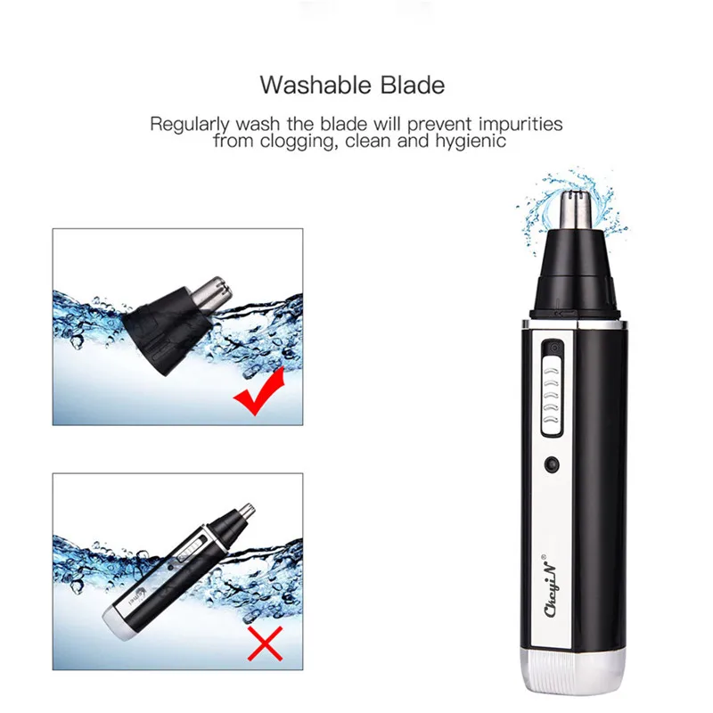 

Rechargeable nose hair trimmer for men trimer ear face eyebrow nose hair removal sideburn beard Trimmer for nose Wireless S50