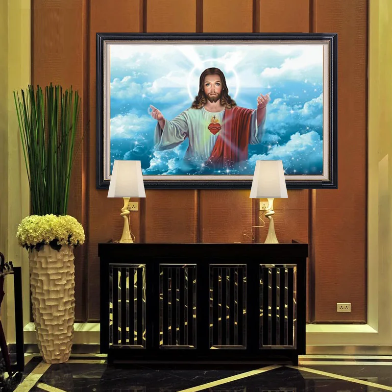 Diy 5d распродажа Алмазная вышивка мозаика специальная форма Alien Jesus алмазная