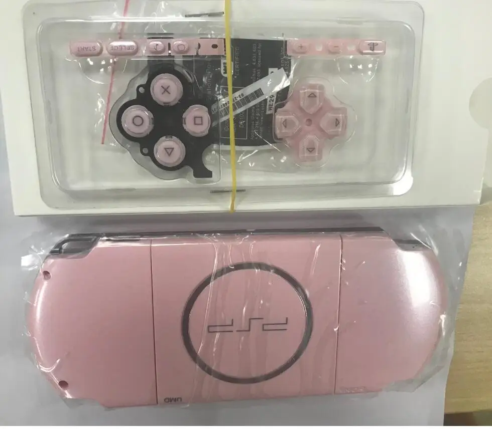 Розовый цвет для psp 3000 psp 2000 3000 2000 корпус игровой консоли Замена Полный Корпус чехол с кнопками комплект