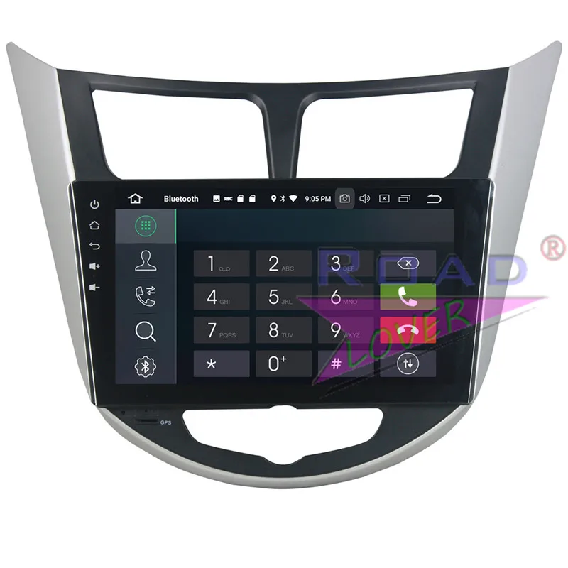 Roadlover Android 9 0 автомобильный радиоплеер для Hyundai Verna Accent Solaris 2011 2012 Стерео GPS