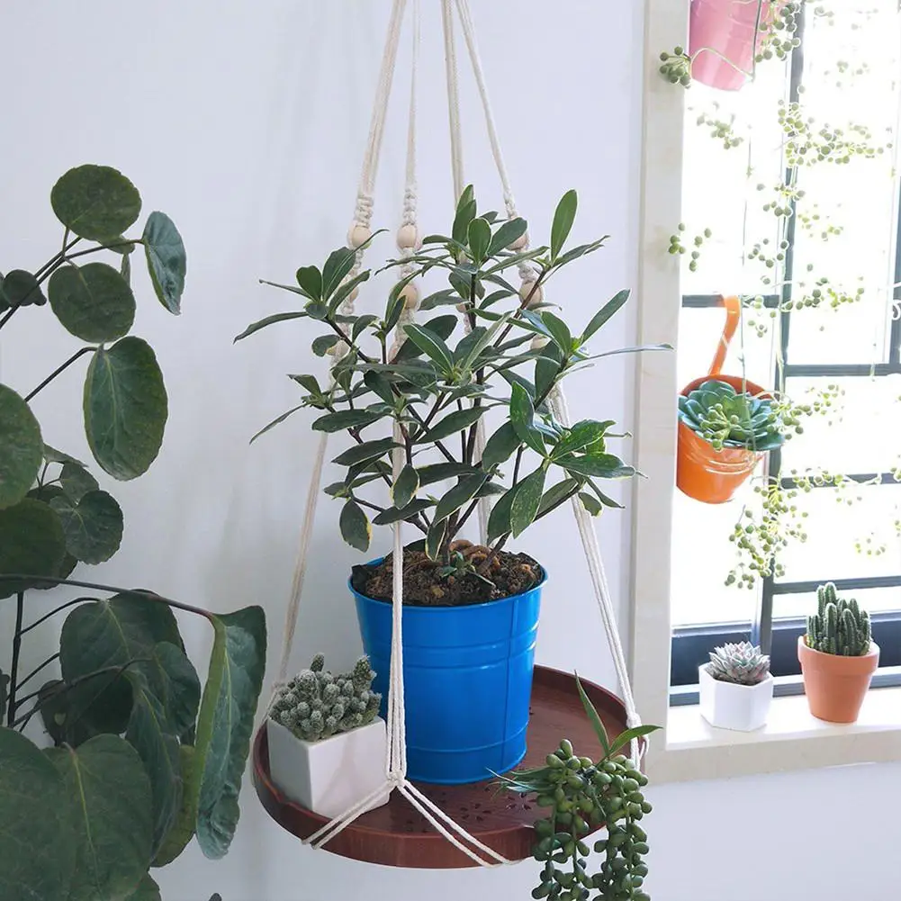 Macrame Plant Hangers In Different Designs - Handmade Indoor Wall Hanging Planter Holder Boho Hic Bohemian Home Decor | Дом и сад