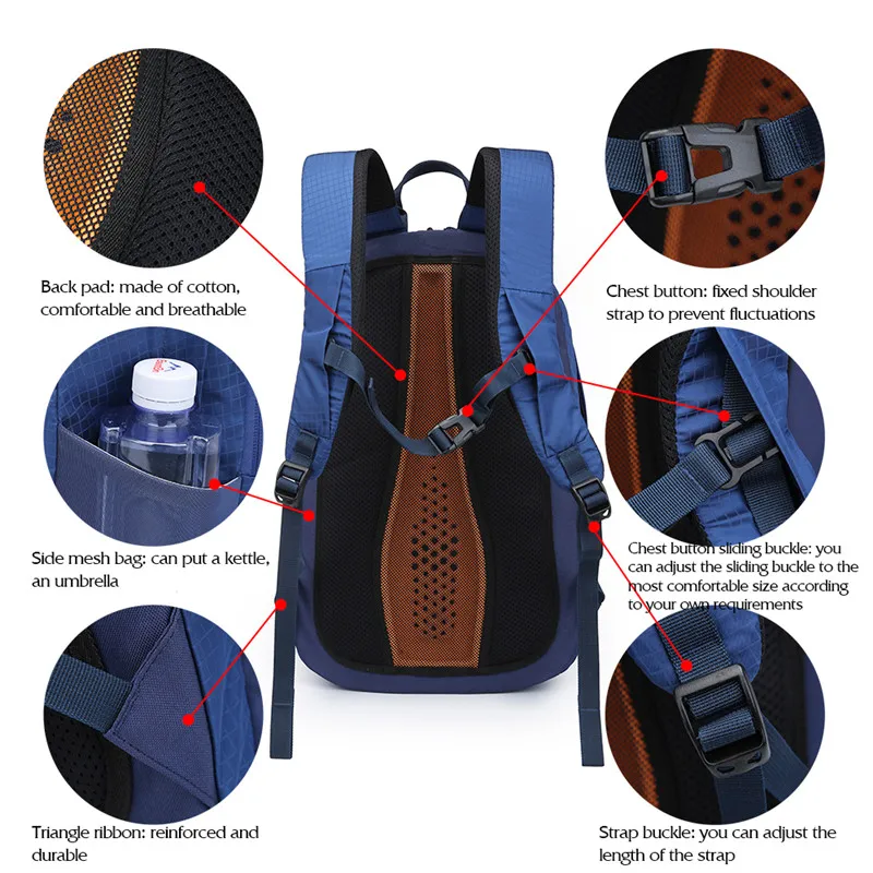 NEVO RHINO 25L водонепроницаемый мужской рюкзак унисекс дорожная сумка походный открытый альпинистский походный рюкзак для мужчин