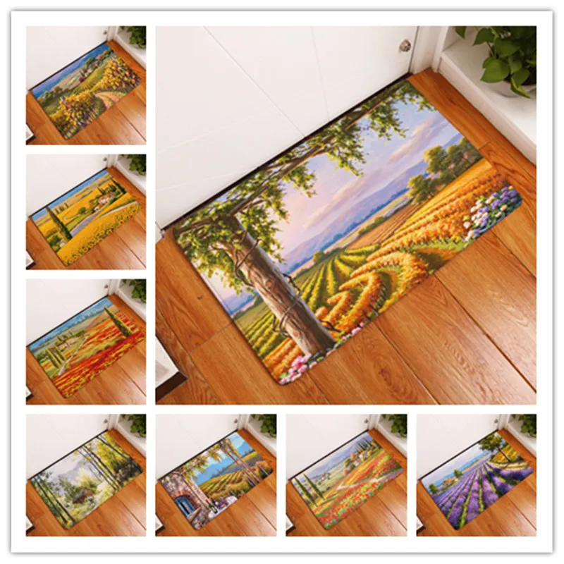 Новинка 2017 деревенские ковры с принтом Нескользящие кухонные коврики для дома