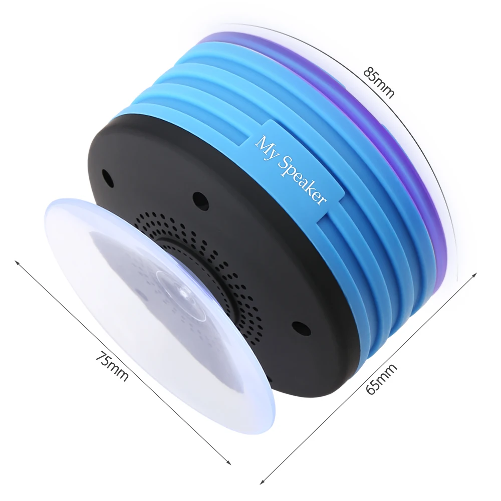 TOPROAD Водонепроницаемый IPX67 на открытом воздухе Bluetooth Динамик Портативный Беспроводной сабвуфер громкий Динамик душ Динамик s с светодиодный на присоске