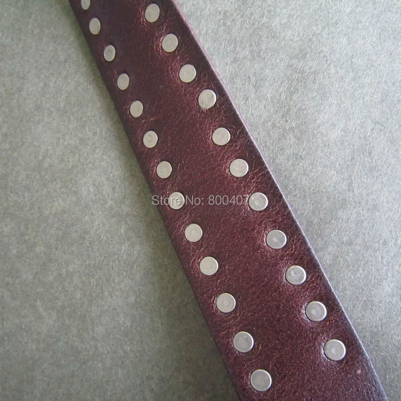 Опт и розница с шипами в стиле панк рок эмо коричневый настоящий кожаный ремень