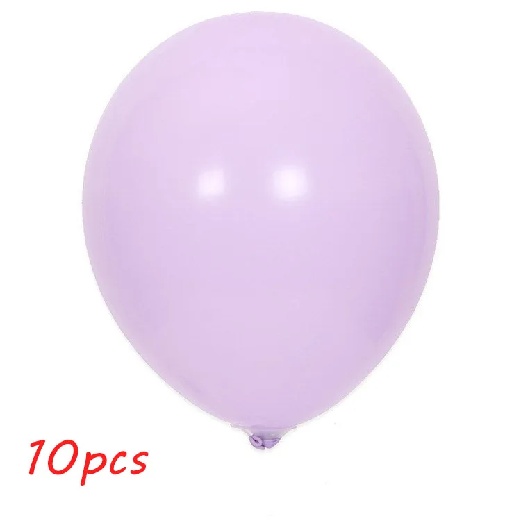 purple 10pcs Розовые белые воздушные шары на день рождения для девочек, детские украшения на день рождения, шары, прозрачный воздушный шар "Конфетти", Свадебный декор для детского душа - Цвет: purple 10pcs