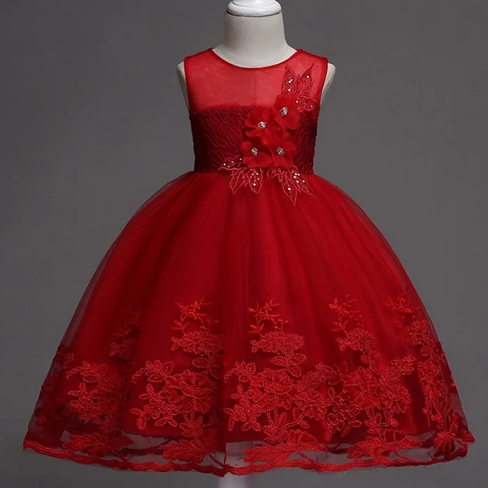 as pictures Vestidos/Детские праздничные Платья с цветочным узором для девочек; Рождественская одежда; вечерние платья без рукавов с большим бантом для маленьких девочек; платье принцессы на свадьбу - Цвет: as pictures