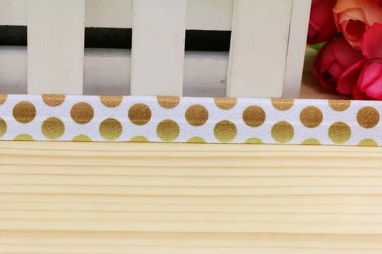 5/8 ''Бесплатная доставка складная эластичная повязка на голову в горошек