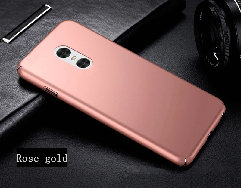 RoseGold Жесткий ПК для Xiaomi Mi5 5S Plus A1 Mi6 Plus Redmi 3 3s 4 4A 5A Pro Global Note 3 4X Prime полное покрытие Пластиковые чехлы для телефонов - Цвет: RoseGold