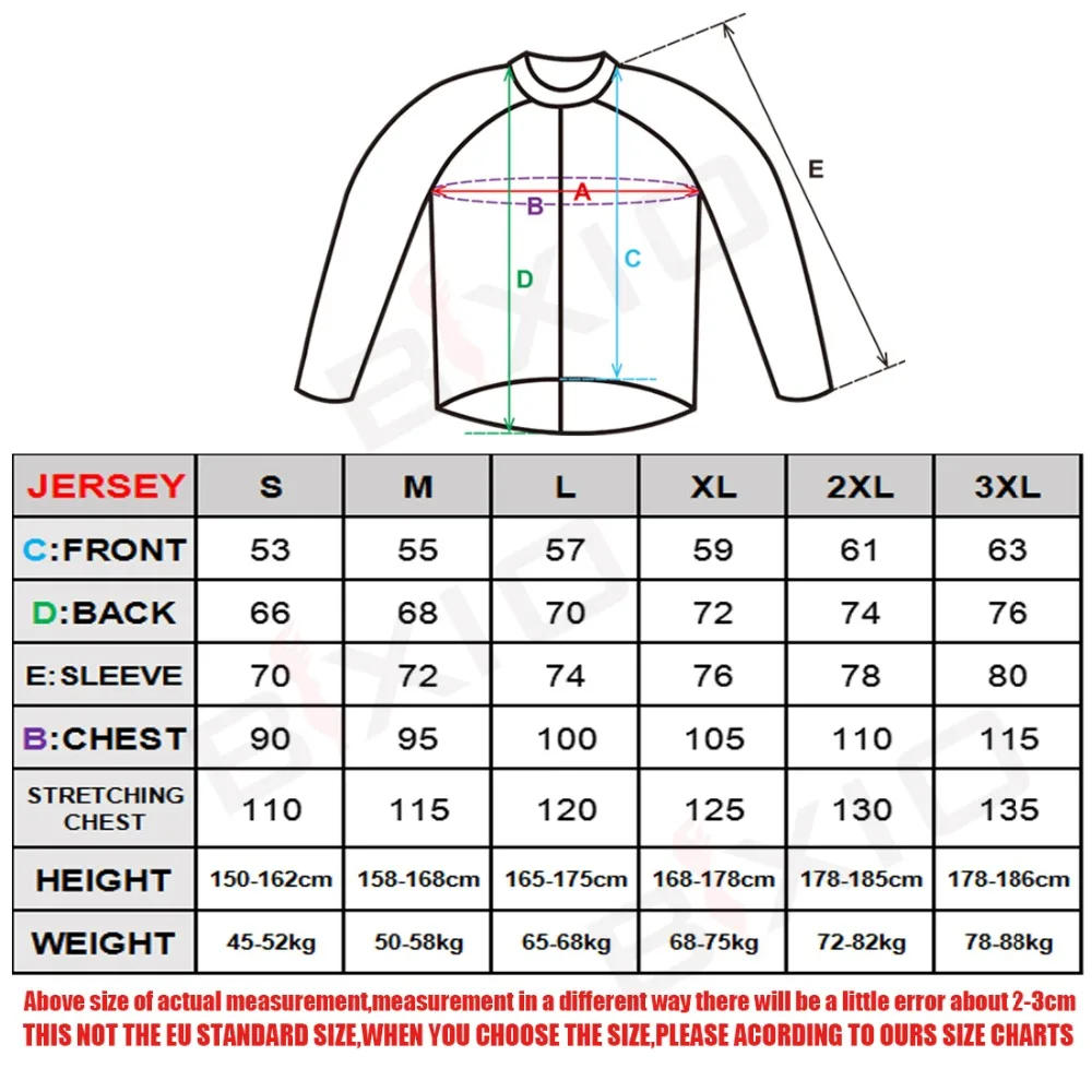 

Bxio Winter Cycling Jersey Only Hombre Ropa Ciclismo MTB Bike Black Clothes Invierno Maillot Sleeves Autumn Bicycle Clothing 005