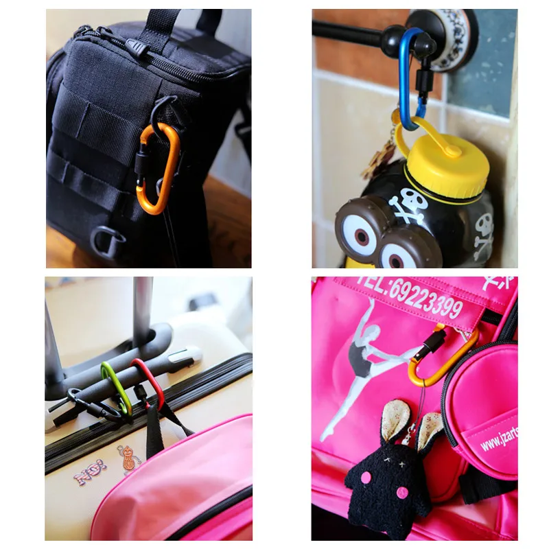 2 шт. Тактический Молле карабин для рюкзака выживания запираемый Альпинизм