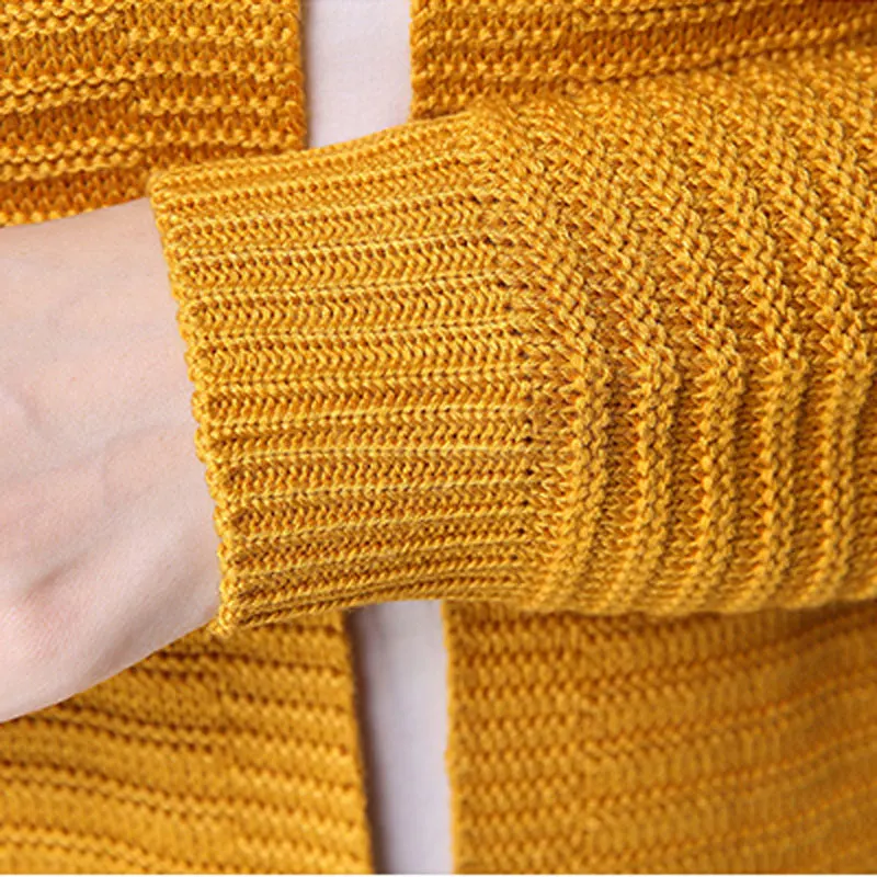 

2017 Spring And Autumn Korean Women's Sweater Long-sleeve Long Section Knitwear Hollow Cardigan Coat Female Fashion QH0186